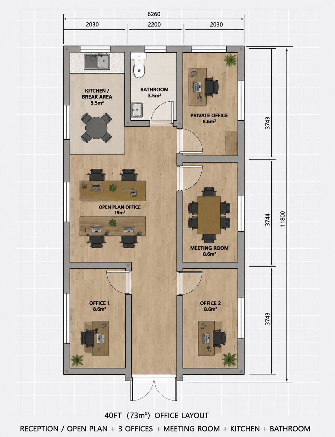 40ft Office